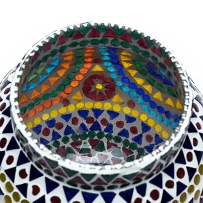 Sfeerlicht Mosaïek Waxinelichthouder Multicolor - 18 cm