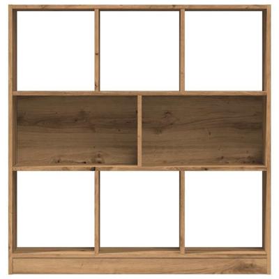 Boekenkast 97,5x29,5x100 cm bewerkt hout artisanaal eikenkleur
