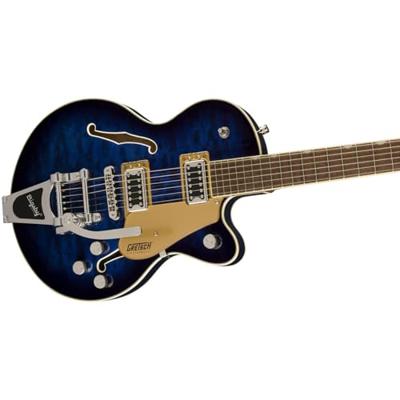 Gretsch G5655T-QM Electromatic Center Block Jr. Single-Cut Quilted Maple Bigsby Hudson Sky semi-akoestische gitaar - thumbnail