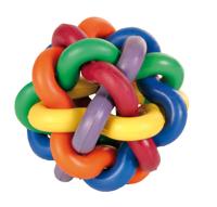 TRIXIE NATUURRUBBER KNOOPBAL 7X7X7 CM 3 ST - thumbnail