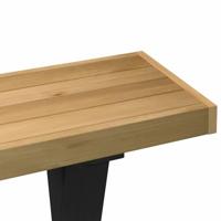 Wandtafel NOAIN X-vormige poten 120x30x75 cm massief hout - thumbnail