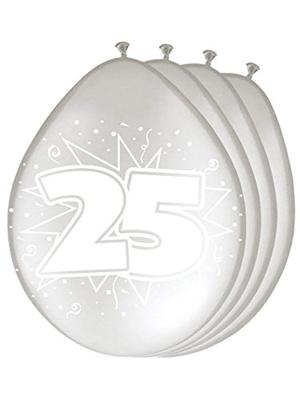 Ballonnen zilver 25 jaar