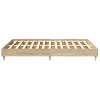 Bedframe zonder matras 150x200cm spaanplaat sonoma eikenkleurig - thumbnail