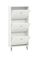 Schildmeyer Schoenenkast Bjarne (3 vakken, mat wit) - thumbnail