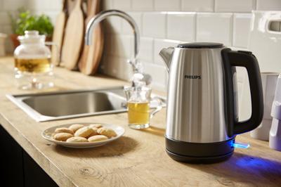 Waterkoker Philips HD9350/90 Zwart Roestvrij staal Polypropyleen 2200 W 1,7 L - thumbnail