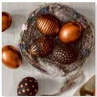 Duni servetten golden nest 33x33cm - thumbnail