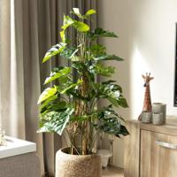 Monstera kunstplant Deluxe klimplant 120cm - thumbnail