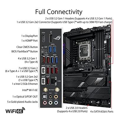 Asus ROG STRIX Z790-E GAMING WIFI Moederbord Socket Intel 1700 Vormfactor ATX Moederbord chipset Intel® Z790