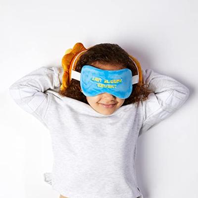 Relaxeazzz Pluche Leeuw Rond Reiskussen & Slaapmasker