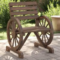 Tuinstoelen 2 st 58x58x78,5 cm massief vurenhout - thumbnail