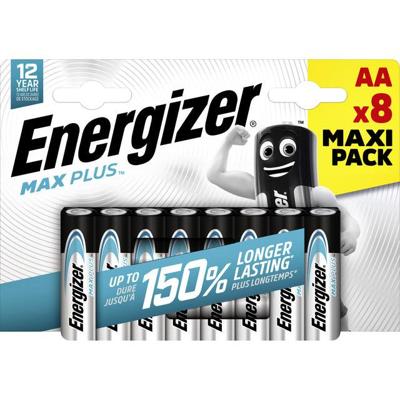 Energizer batterijen Max Plus AA, blister van 8 stuks Energizer batterijen Max Plus AA, blister van 8 stuks