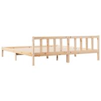Bedframe extra lang zonder matras massief grenenhout 200x210 cm - thumbnail