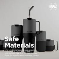 Klean Kanteen Rise 1065ml/36oz + Flip-straw Deksel Thermosfles Tofu 1065ml - thumbnail