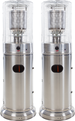 Sunred Propus Lounge Heater Zilver Duo Pack