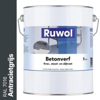 Ruwol Betonverf Antracietgrijs (RAL 7016) 5 liter - thumbnail
