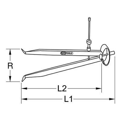 KS Tools 3000423 Gatpasser Gereedschapsstaal