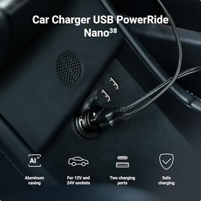 Green Cell GC PowerRide Nano38 38W 6A 1x USB-C 1x USB-A autolader