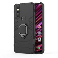 PC + TPU Shockproof Protective Case with Magnetic Ring Holder for Vivo V15(Black) - thumbnail
