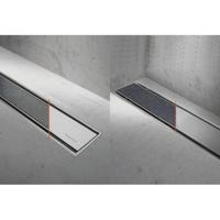 Easy Drain Compact TAF afvoergoot enkele plaat 120cm 50mm met Zero design rooster RVS edcomtaf1200-50 - thumbnail
