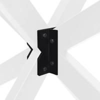 Eettafelpoot spider vorm 85x85x(72-73) cm staal wit - thumbnail