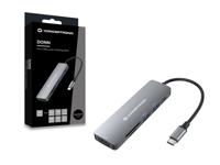 Conceptronic DONN11G laptop dock & poortreplicator Bedraad USB 3.2 Gen 1 (3.1 Gen 1) Type-C Grijs - thumbnail