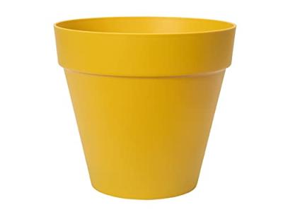 Elho pot loft urban rond 30cm geel - thumbnail