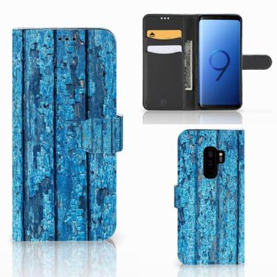 Samsung Galaxy S9 Plus | Book Style Case | Wood Blue