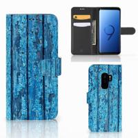 Samsung Galaxy S9 Plus | Book Style Case | Wood Blue - thumbnail