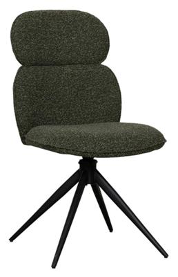 LABEL51 Eetkamerstoel Finn - Forest - Boucle - Black Frame