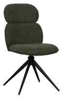 LABEL51 Eetkamerstoel Finn - Forest - Boucle - Black Frame - thumbnail