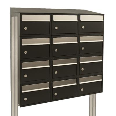 Stoer! Brickset 3-Breed, 4-Hoog Met Dak Op Statief Zwart - 40215070_3x4ds