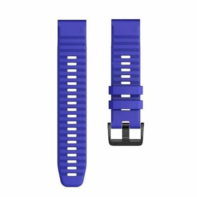 By Qubix - Siliconen bandje - Kobalt blauw - Compatible met Garmin Tactix 8-51mm - Compatible Garmin bandje