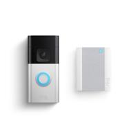 ring Video Doorbell + Chime (2nd Gen) Video-deurintercom via WiFi WiFi Nikkel (mat), Zwart - thumbnail