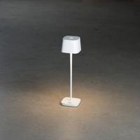 Konstsmide 7829-250 Capri LED-accutafellamp 2.2 W Warmwit Wit - thumbnail