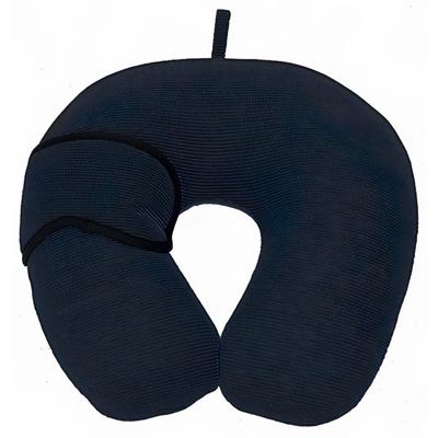 Pro World Nekkussen Streepjes 28 Cm Polyester Donkerblauw Pro World Nekkussen Streepjes 28 Cm Polyester Donkerblauw