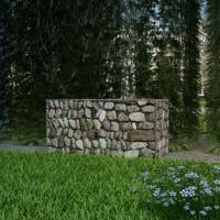 VidaXL Gabion mand 100x50x50 cm gegalvaniseerd staal - thumbnail
