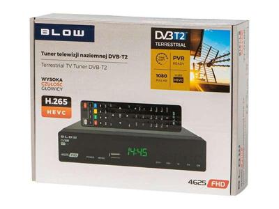 DVB-T2 decoder BLOW 4625FHD H.265 H.265 V2 tuner