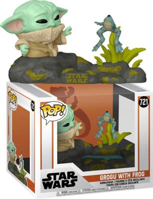 Star Wars The Mandalorian Funko Pop Vinyl: Grogu with Frog