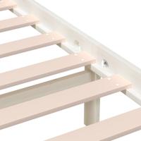 Bedframe massief hout wit 120x190 cm - thumbnail