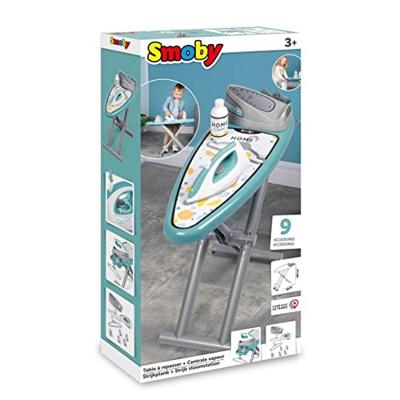 Smoby - Strijkplank met stoomstation + 9 accessoires - Huishoudelijke imitatiespellen - H48cm - Made in France - Vanaf 3 jaar - thumbnail