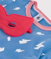 Pyjama verkleedkostuum superheld/superheldin unisex PETIT BATEAU blauw - thumbnail