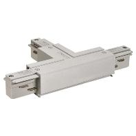SLV 3-faseT-Connector 1 aarde rechts grijs - 145644