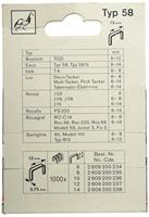 Bosch Accessoires Niet met fijne draad type 58 13 x 0,75 x 12 mm 1000st - 2609200237 - thumbnail