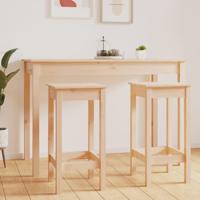 Barstoelen 2 st 40x40x78 cm massief grenenhout - thumbnail