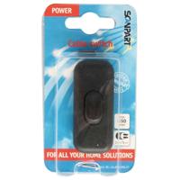 Scanpart snoerschakelaar zwart 1p 2amp - thumbnail