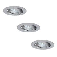 3x Jose LED Inbouwspots - 4W 450 Lumen - 6500K - Kantelbaar - RVS - thumbnail