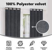 VidaXL Verduisterende gordijnen 2 pcs lichtgrijs 140 x 175 cm fluweel - thumbnail
