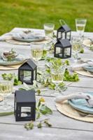 Zwarte Decoratieve Lantaarn - thumbnail