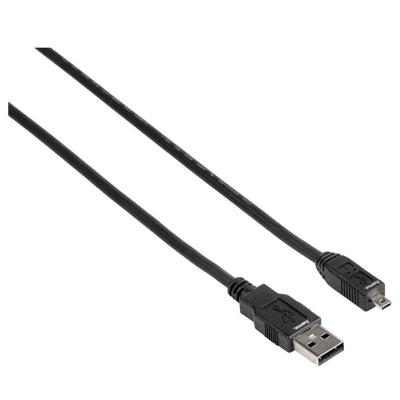 Hama Mini USB 2.0 Kabel A-B Mini 180 cm Zwart