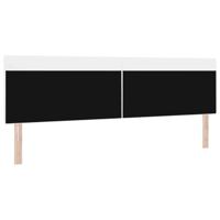 Hoofdbord met LED -striplichten Wandgemonteerd Wit 200 cm PVC - thumbnail